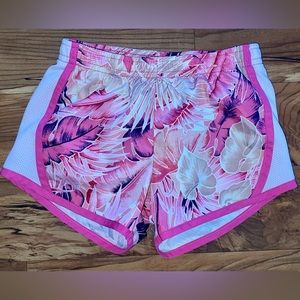 NIKE Shorts - Dri Fit- Pink & White - 4T. Toddler floral athletic shorts Nike